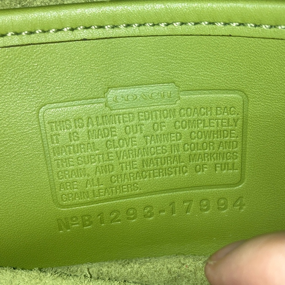 Coach limited edition Lime Green Crossbody Bag - Picture 4 of 7